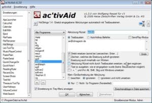 Besser tippen mit ac-tivAid